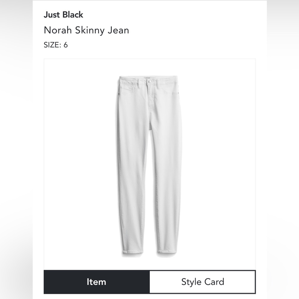 Just Black skinny jean size 6/28